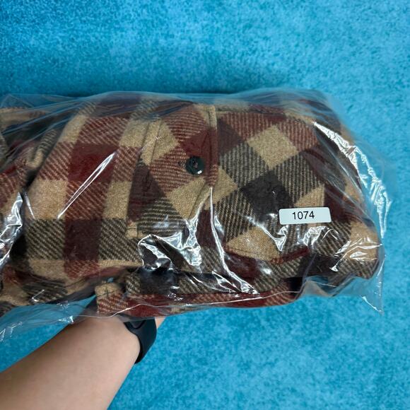 Vintage Gander Mountain Flannel Shirt Jacket Men’s L – Brown Tones - Picture 13 of 13